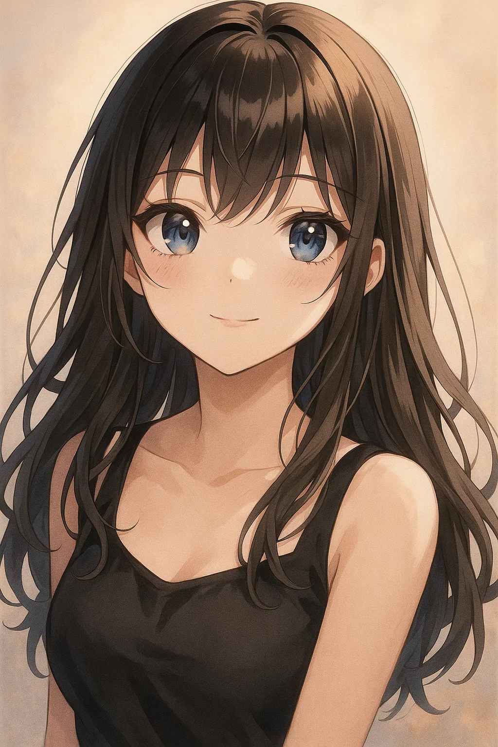 Create a anime girl with illustration from text using AI anime photo generator